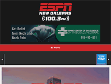 Tablet Screenshot of espn1003.com